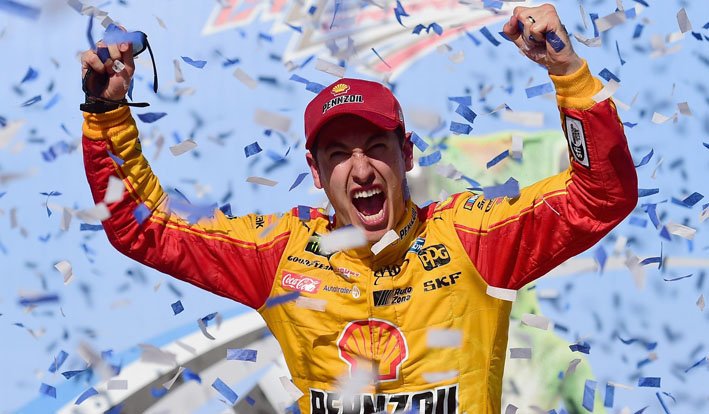 Joey Logano is one of the NASCAR Betting favorites to win the 2018 Bass Pro Shops NRA Night Race.