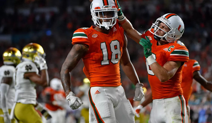 Miami is favorite to cover against LSU in the 2018 College Football Week 1.