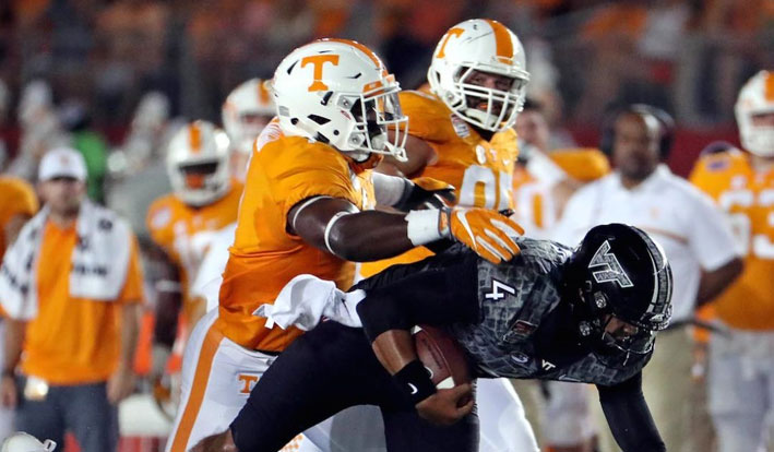 The Volunteers have a tough match-up against Georgia in College Football Week 5.