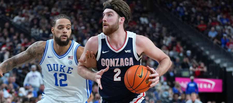 College Basketball Top 25 Analysis & Betting Opportunities : Gonzaga in Second this Week