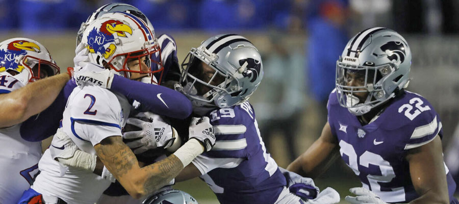 #25 Kansas State at Kansas NCAAF Odds for Week 12