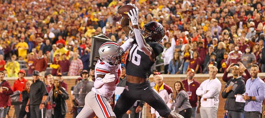 Minnesota at #3 Ohio State NCAAF Odds for Week 12