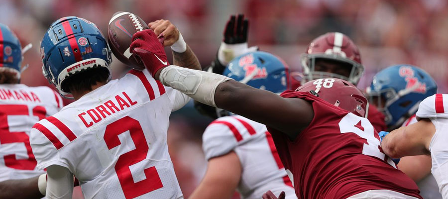 #15 Ole Miss vs #13 Alabama NCAA Football Odds for Week 4