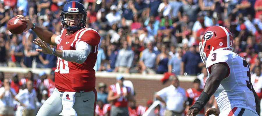 #10 Ole Miss at #2 Georgia NCAAF Odds for Week 10