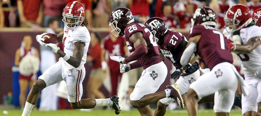 #11 Alabama at Texas A&M NCAAF Odds for Week 6