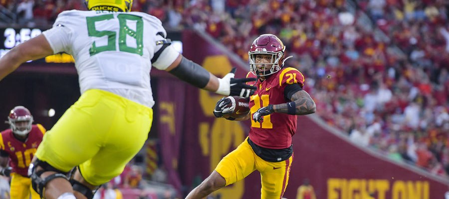 USC Trojans at #6 Oregon NCAAF Odds for Week 11