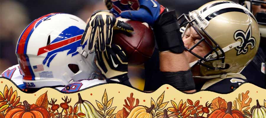 NFL Thanksgiving Games: Buffalo Bills at New Orleans Saints Betting Preview