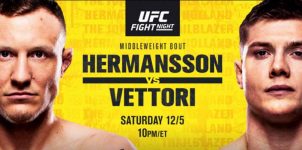 UFC on ESPN 19: Hermansson vs Vettori Betting Preview and Odds