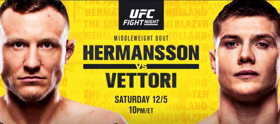 UFC on ESPN 19: Hermansson vs Vettori Betting Preview and Odds